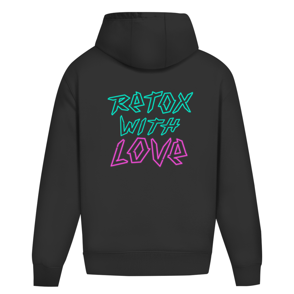 Retox with love - 80s retrowave oversize hoodie