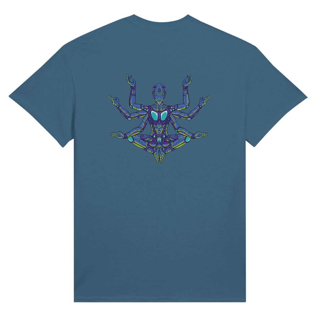 Prana Machine - Robotic being meditation graphic T