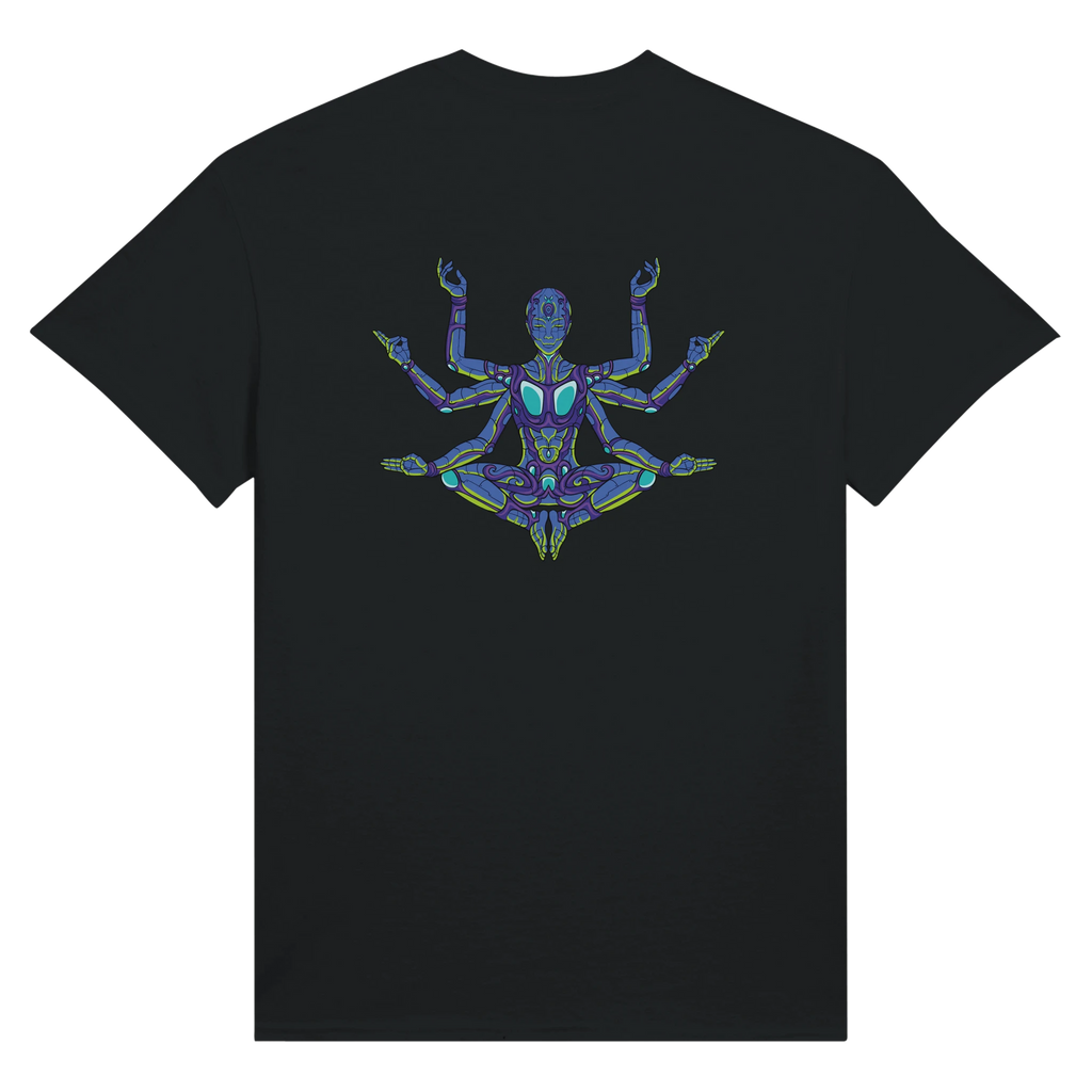 Prana Machine - Robotic being meditation graphic T