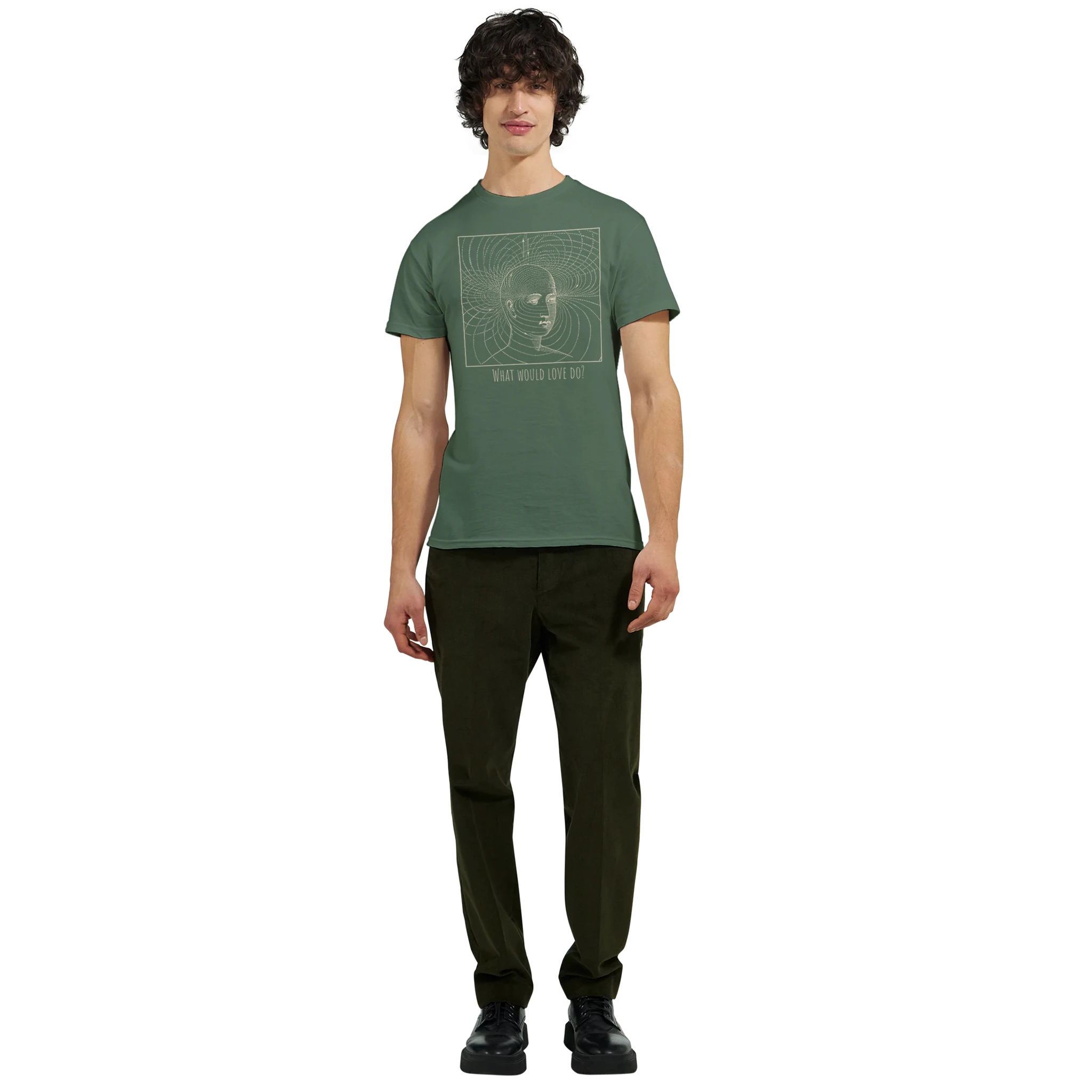 What woudl love do? - Spiritual aesthetic graphic T