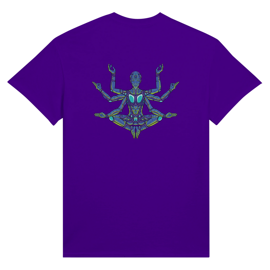 Prana Machine - Robotic being meditation graphic T